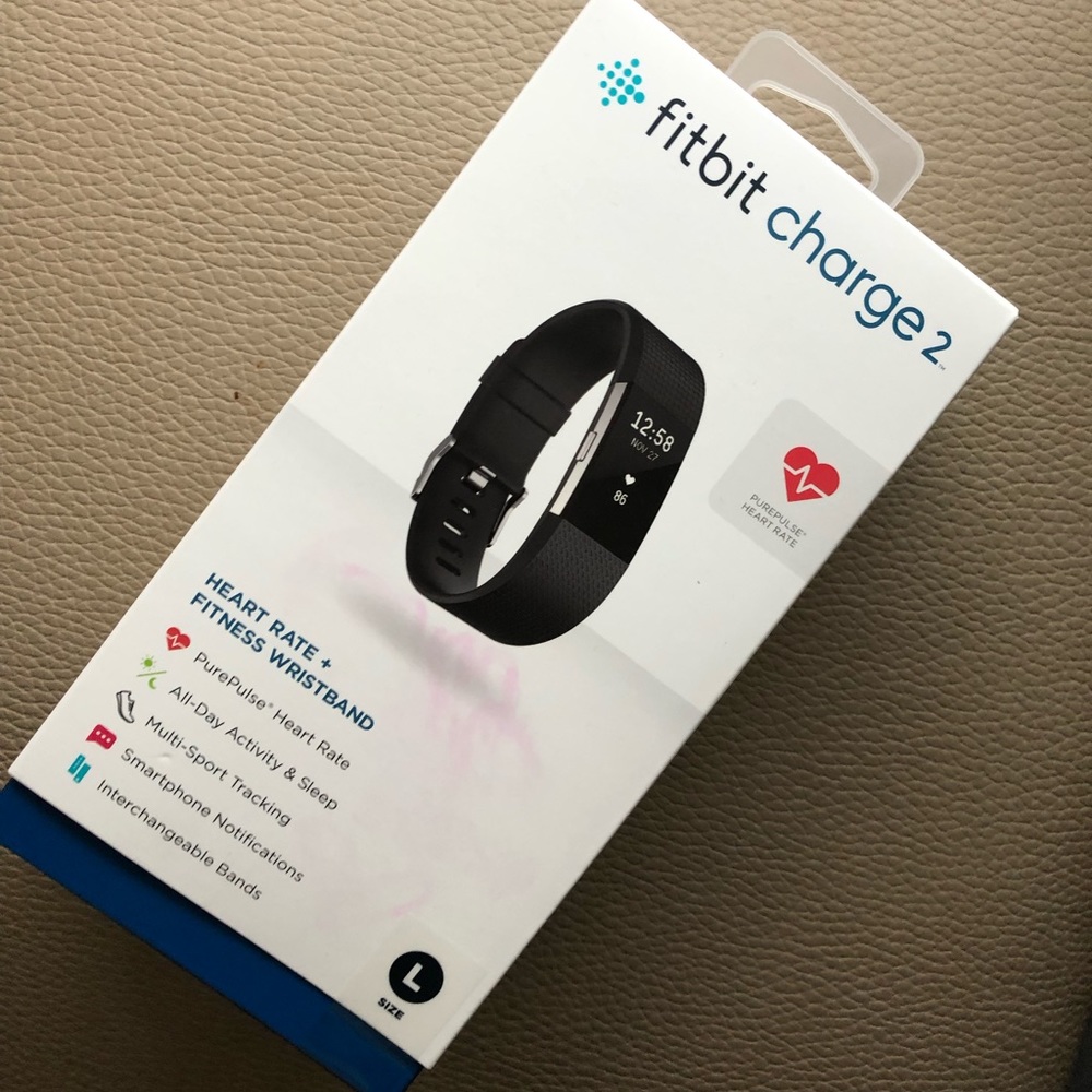 Fitbit charge 2 New in box size large
